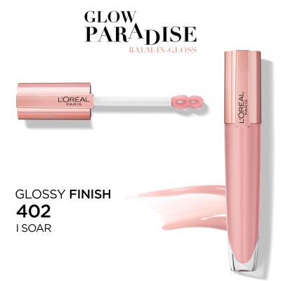 L&#039;Oréal Paris Glow Paradise Balm In Gloss Luciu de buze pentru femei 7 ml Nuanţă 402 I Soar