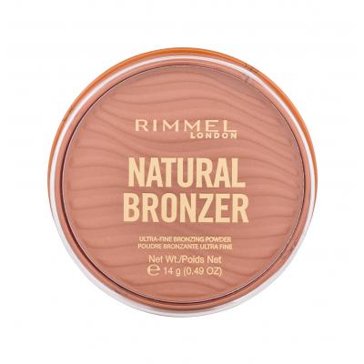 Rimmel London Natural Bronzer Ultra-Fine Bronzing Powder Bronzante pentru femei 14 g Nuanţă 001 Sunlight