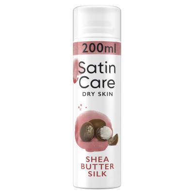 Gillette Satin Care Dry Skin Shea Butter Silk Gel de ras pentru femei 200 ml