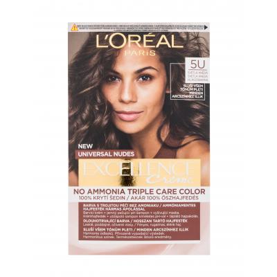 L'Oréal Paris Excellence Creme Triple Protection Vopsea de păr pentru femei 48 ml Nuanţă 5U Light Brown