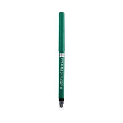 L'Oréal Paris Infaillible Grip 36H Gel Automatic Eye Liner Creion de ochi pentru femei 1,2 g Nuanţă 008 Emerald Green