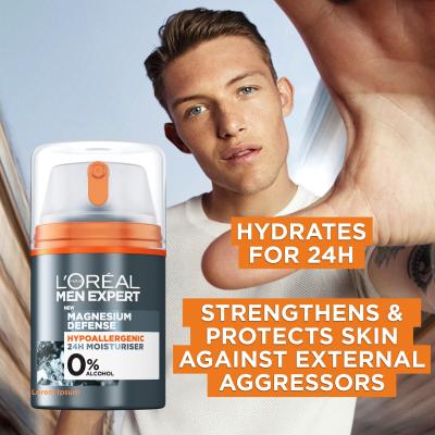 L&#039;Oréal Paris Men Expert Magnesium Defence 24H Cremă de zi pentru bărbați 50 ml