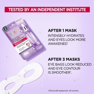 L&#039;Oréal Paris Revitalift Filler HA Cooling Tissue Eye Serum-Mask Mască de ochi pentru femei 11 g