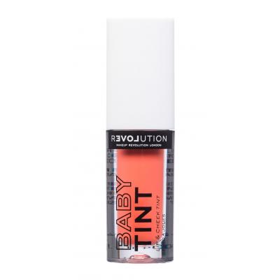 Revolution Relove Baby Tint Lip & Cheek Ruj de buze pentru femei 1,4 ml Nuanţă Coral