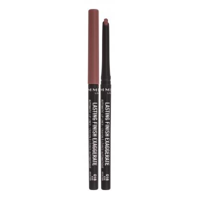 Rimmel London Lasting Finish Exaggerate Creion de buze pentru femei 0,35 g Nuanţă 018 Rose Addiction