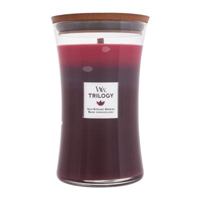 WoodWick Trilogy Sun Ripened Berries Lumânări parfumate 610 g