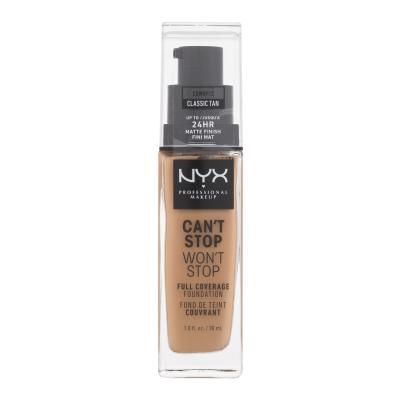 NYX Professional Makeup Can't Stop Won't Stop Fond de ten pentru femei 30 ml Nuanţă 12 Classic Tan