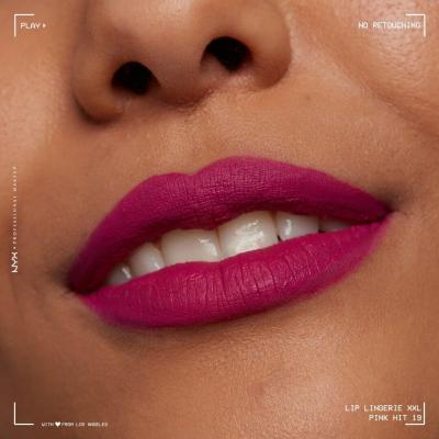 NYX Professional Makeup Lip Lingerie XXL Ruj de buze pentru femei 4 ml Nuanţă 19 Pink Hit