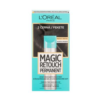 L'Oréal Paris Magic Retouch Permanent Vopsea de păr pentru femei 18 ml Nuanţă 2 Black