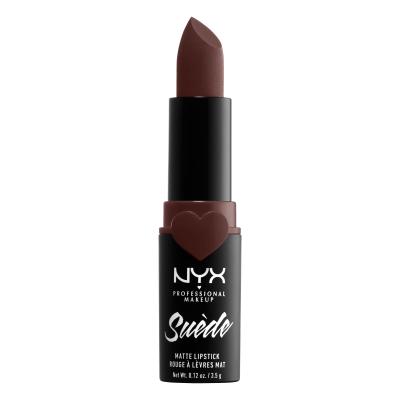 NYX Professional Makeup Suède Matte Lipstick Ruj de buze pentru femei 3,5 g Nuanţă 07 Cold Brew