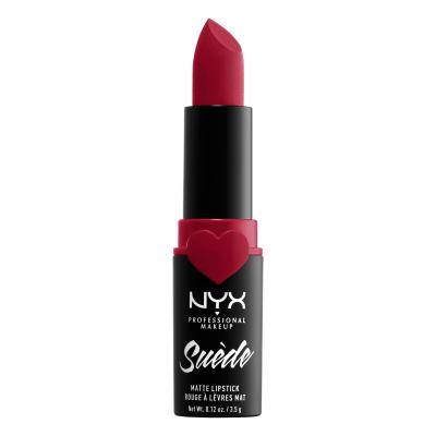 NYX Professional Makeup Suède Matte Lipstick Ruj de buze pentru femei 3,5 g Nuanţă 09 Spicy