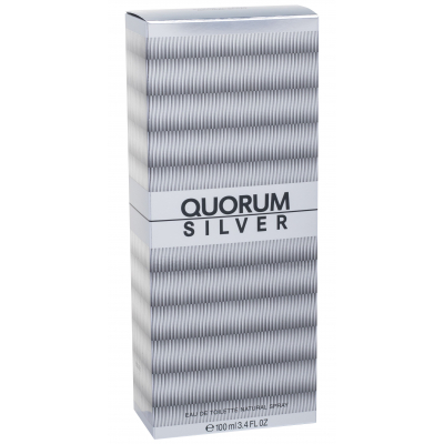 Antonio Puig Quorum Silver Apă de toaletă pentru bărbați 100 ml
