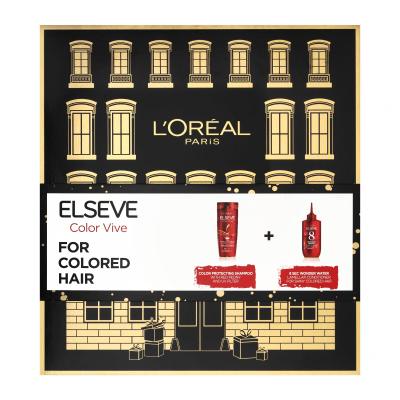 L'Oréal Paris Elseve Color-Vive Set cadou Șampon Elseve Color Vive 250 ml + balsam Elseve Color Vive 8 Second Wonder Water 200 ml