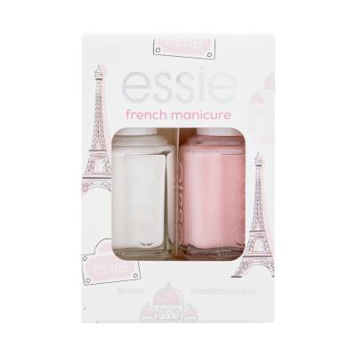 Essie French Manicure Set cadou Lac de unghii 13,5 ml + lac de unghii 13,5 ml Mademoiselle