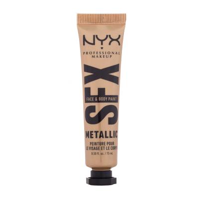 NYX Professional Makeup SFX Face And Body Paint Metallic Fond de ten pentru femei 15 ml Nuanţă 05 Gold Dusk