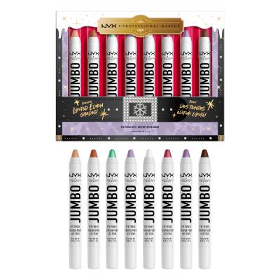 NYX Professional Makeup Mrs. Claus Jumbo Eye Pencil Set Set cadou Creion de ochi 8 x 5 g