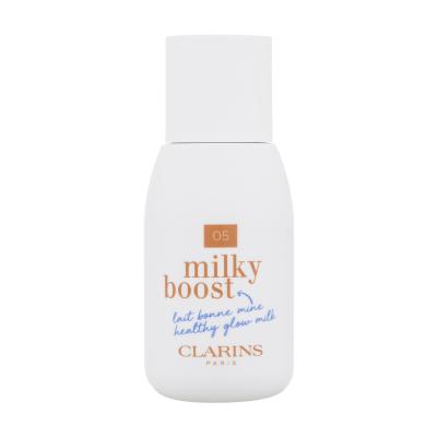 Clarins Milky Boost Fond de ten pentru femei 50 ml Nuanţă 05 Milky Sandalwood