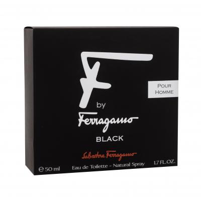 Ferragamo F by Ferragamo Black Apă de toaletă pentru bărbați 50 ml