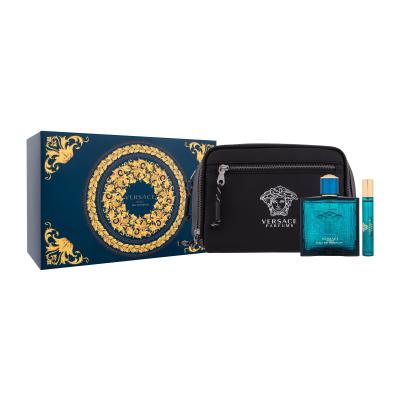 Versace Eros Set cadou Apă de parfum 100 ml + apă de parfum 10 ml + geantă cosmetică