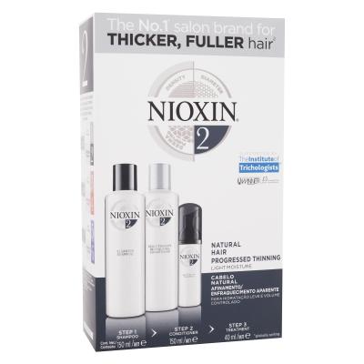 Nioxin System 2 Set cadou Șampon System 2 Cleanser Shampoo 150 ml + balsam System 2 Cleanser Shampoo 150 ml + tratament System 2 Scalp & Hair Treatment 40 ml