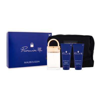 Mauboussin Promise Me Set cadou Apă de parfum 90 ml + gel de duș 100 ml + loțiune de corp 100 ml + geantă cosmetică