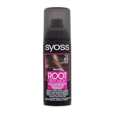 Syoss Root Retoucher Temporary Root Cover Spray Vopsea de păr pentru femei 120 ml Nuanţă Brown
