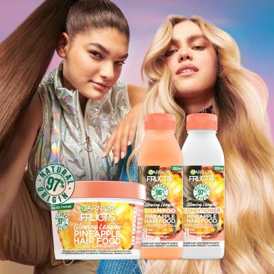 Garnier Fructis Hair Food Pineapple Glowing Lengths Conditioner Balsam de păr pentru femei 350 ml