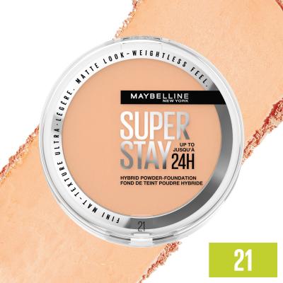 Maybelline Superstay 24H Hybrid Powder-Foundation Fond de ten pentru femei 9 g Nuanţă 21