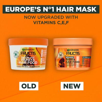 Garnier Fructis Hair Food Papaya Repairing Mask Mască de păr pentru femei 400 ml
