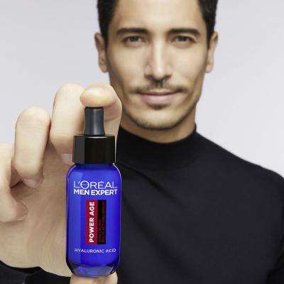 L&#039;Oréal Paris Men Expert Power Age Hyaluronic Multi-Action Serum Ser facial pentru bărbați 30 ml