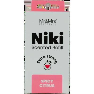 Mr&amp;Mrs Fragrance Niki Refill Spicy Citrus Parfumuri de mașină Rezerva 1 buc