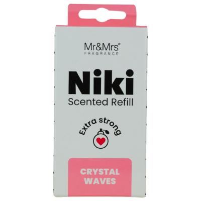 Mr&amp;Mrs Fragrance Niki Refill Crystal Waves Parfumuri de mașină Rezerva 1 buc