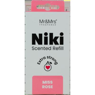 Mr&amp;Mrs Fragrance Niki Refill Miss Rose Parfumuri de mașină Rezerva 1 buc