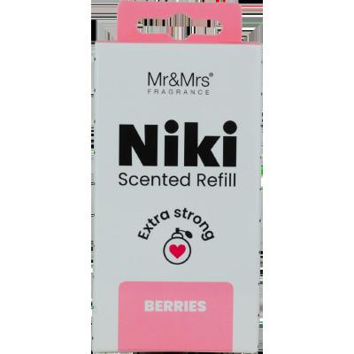 Mr&amp;Mrs Fragrance Niki Refill Berries Parfumuri de mașină Rezerva 1 buc