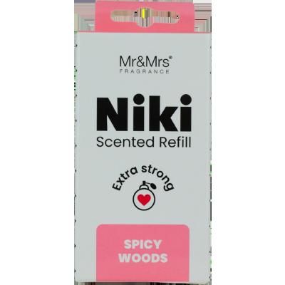 Mr&amp;Mrs Fragrance Niki Refill Spicy Woods Parfumuri de mașină Rezerva 1 buc