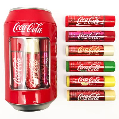 Lip Smacker Coca-Cola Can Collection Set cadou Blasam de buze 6 x 4 g + cutie de metal