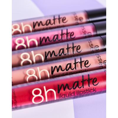 Essence 8h Matte Liquid Lipstick Ruj de buze pentru femei 2,5 ml Nuanţă 07 Classic Red