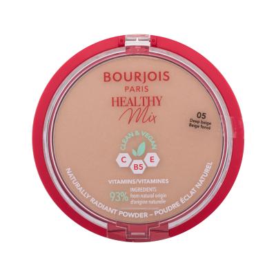 BOURJOIS Paris Healthy Mix Clean & Vegan Naturally Radiant Powder Pudră pentru femei 10 g Nuanţă 05 Deep Beige