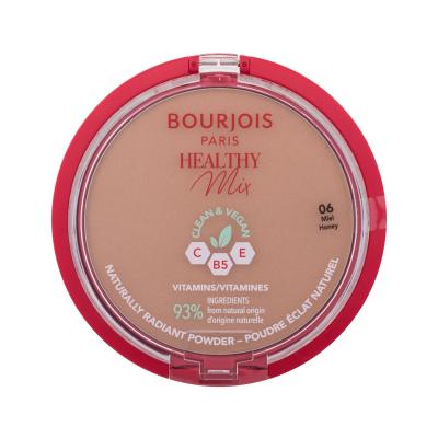 BOURJOIS Paris Healthy Mix Clean & Vegan Naturally Radiant Powder Pudră pentru femei 10 g Nuanţă 06 Honey
