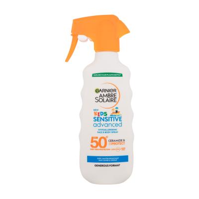 Garnier Ambre Solaire Kids Sensitive Advanced Spray SPF50+ Pentru corp pentru copii 270 ml