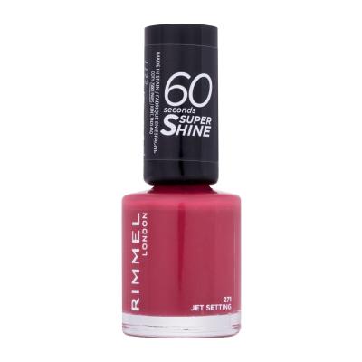 Rimmel London 60 Seconds Super Shine Lac de unghii pentru femei 8 ml Nuanţă 271 Jet Setting