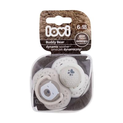 LOVI Buddy Bear Dynamic Soother 6-18m Suzete pentru copii 2 buc