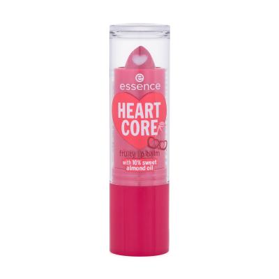 Essence Heart Core Fruity Lip Balm Balsam de buze pentru femei 3 g Nuanţă 01 Crazy Cherry