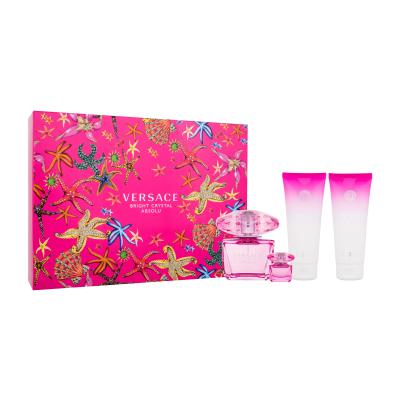 Versace Bright Crystal Absolu Set cadou Apă de parfum 90 ml + gel de duș 100 ml + apă de parfum 5 ml + loțiune de corp 100 ml