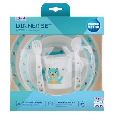 Canpol babies Cute Animals Dinner Set Bear Veselă pentru copii Set