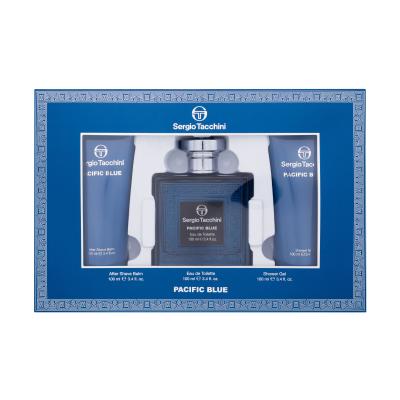 Sergio Tacchini Pacific Blue Set cadou Apă de toaletă 100 ml + gel de duș 100 ml + balsam după ras 100 ml