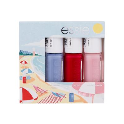 Essie Summer Mini Trio Seaside Dinner Set cadou Lac de unghii 374 Salt Water Happy 5 ml + lac de unghii 5 ml 63 Too Too Hot + lac de unghii 5 ml 13 Mademoiselle