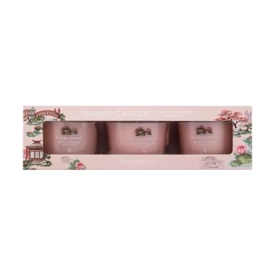 Yankee Candle Tranquil Garden Set cadou lumânare parfumata 3 x 37 g Cutie cu defect