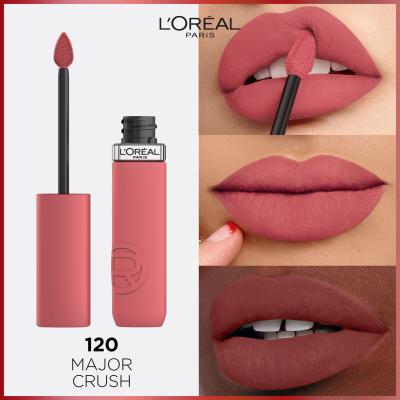 L&#039;Oréal Paris Infaillible Matte Resistance Lipstick Ruj de buze pentru femei 5 ml Nuanţă 120 Major Crush