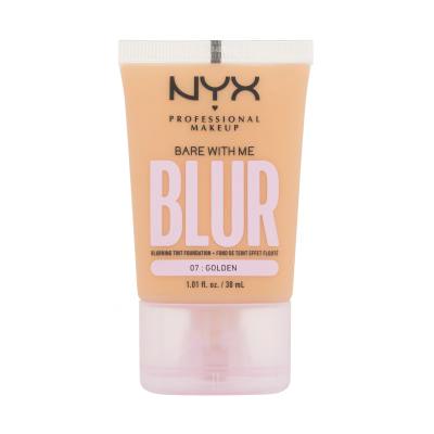 NYX Professional Makeup Bare With Me Blur Tint Foundation Fond de ten pentru femei 30 ml Nuanţă 07 Golden